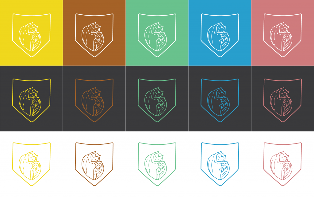 Different Versions of the Monochromatic Logo