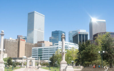 A Photograph of Denver on a Bright Sunny Day
