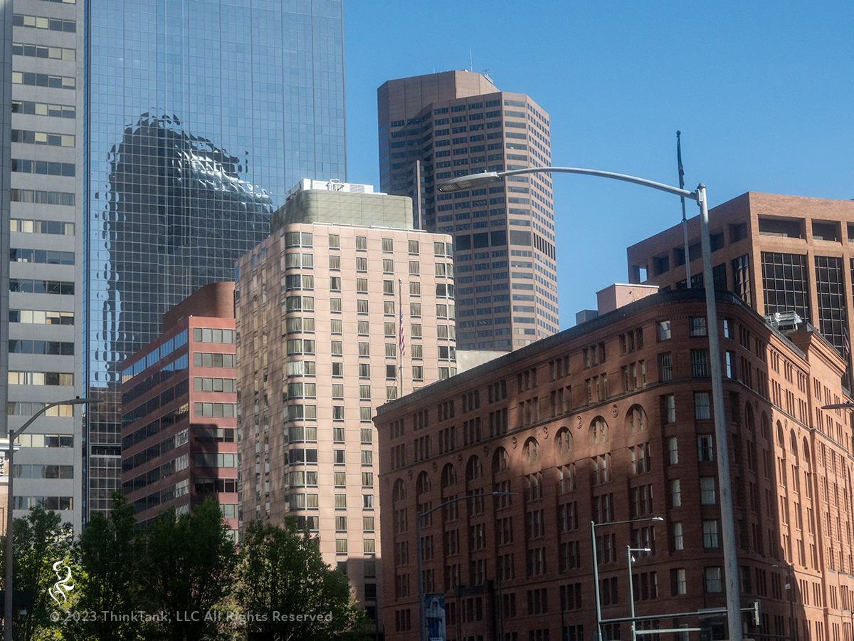 A photo of the Brown Palace in the morning light in Downtown, Denver