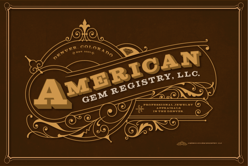 The American Gem Registry's Marquee Logo designed by ThinkTank.