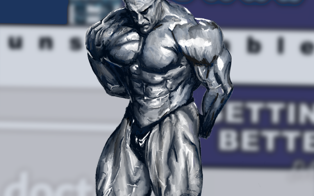Photorealistic Illustration of a Bodybuilder