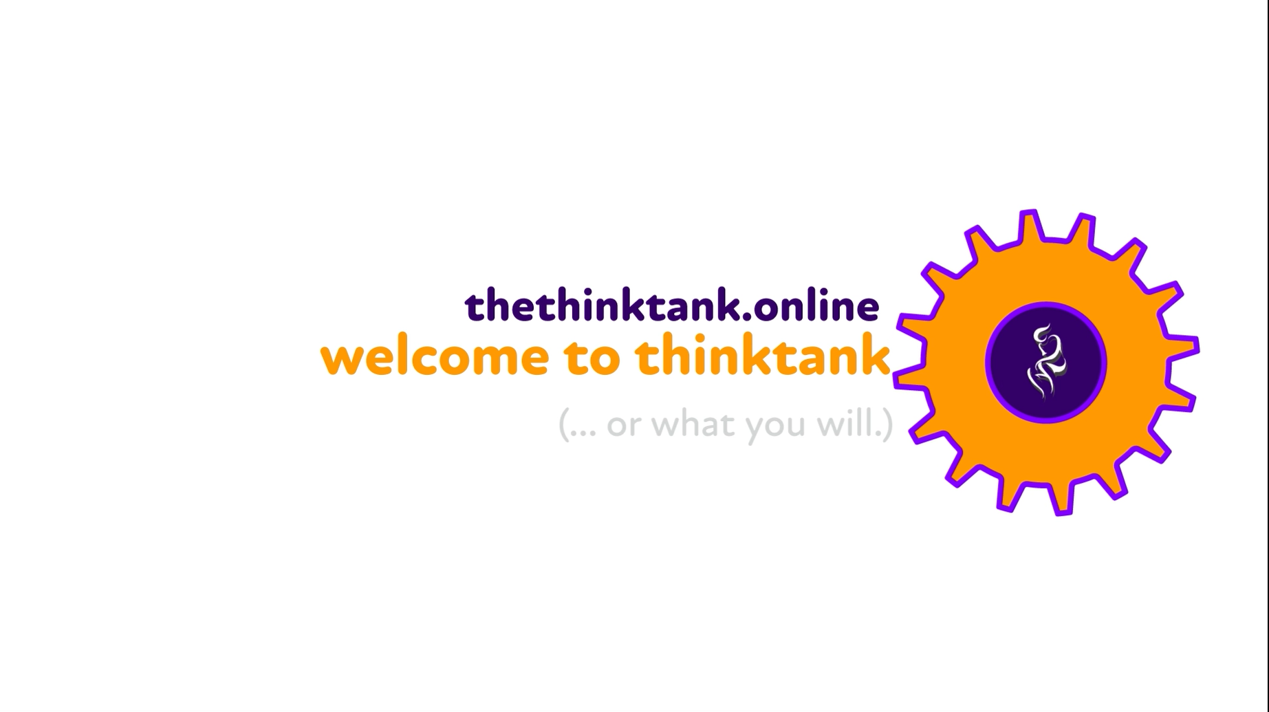 A screenshot of the title page for ThinkTank's first 2 Minute Introductory Video