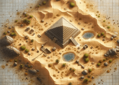 Making Maps with DungeonMasterGPT: Pyramids in the Desert